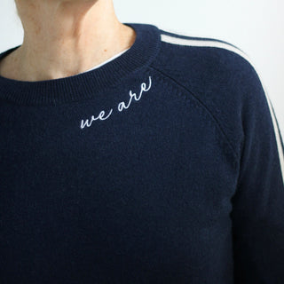 We Are Varsity Stripe Sweater