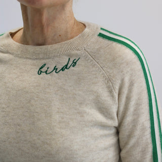 Birds Varsity Stripe Sweater