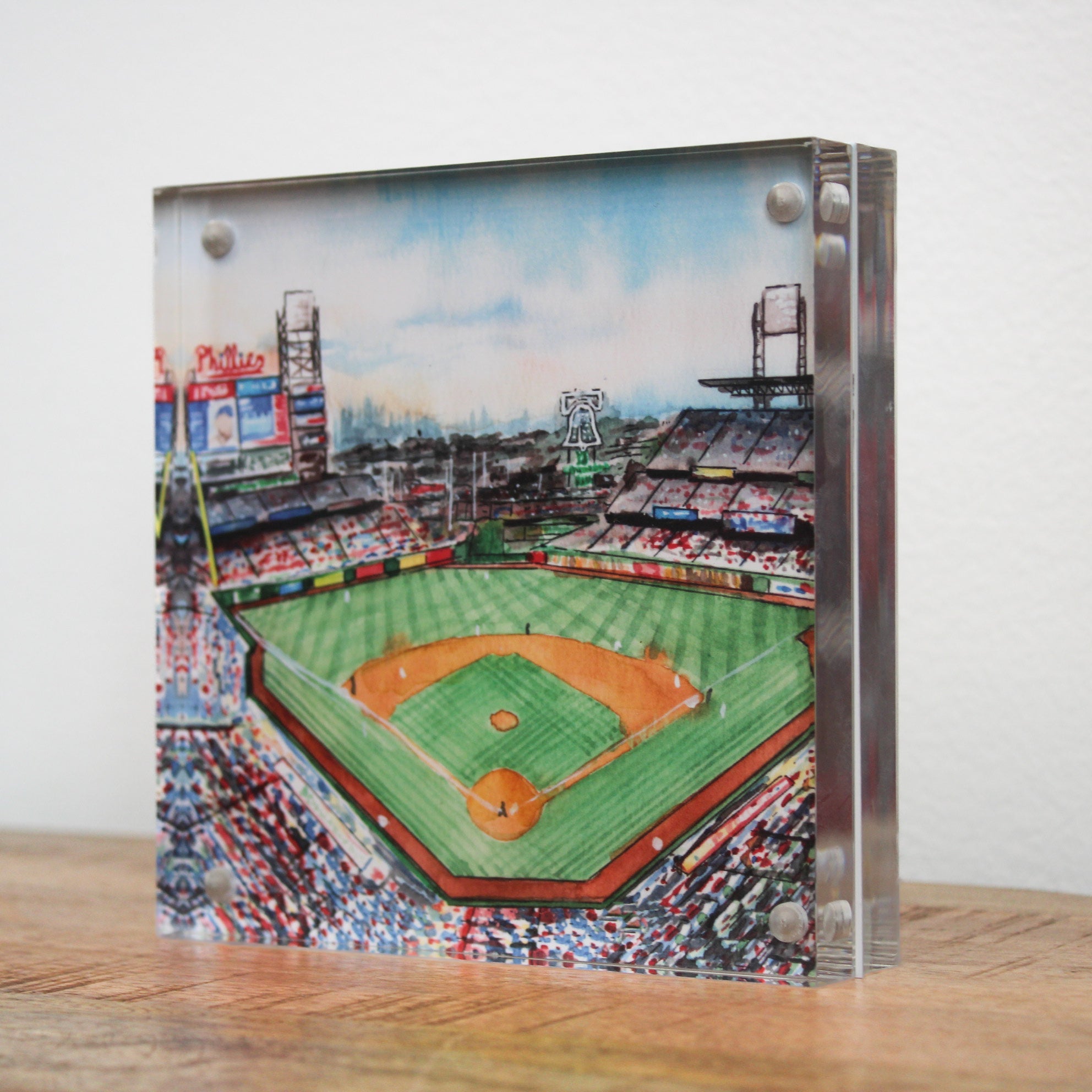 Philly Stadiums Double Sided Acrylic Block Art