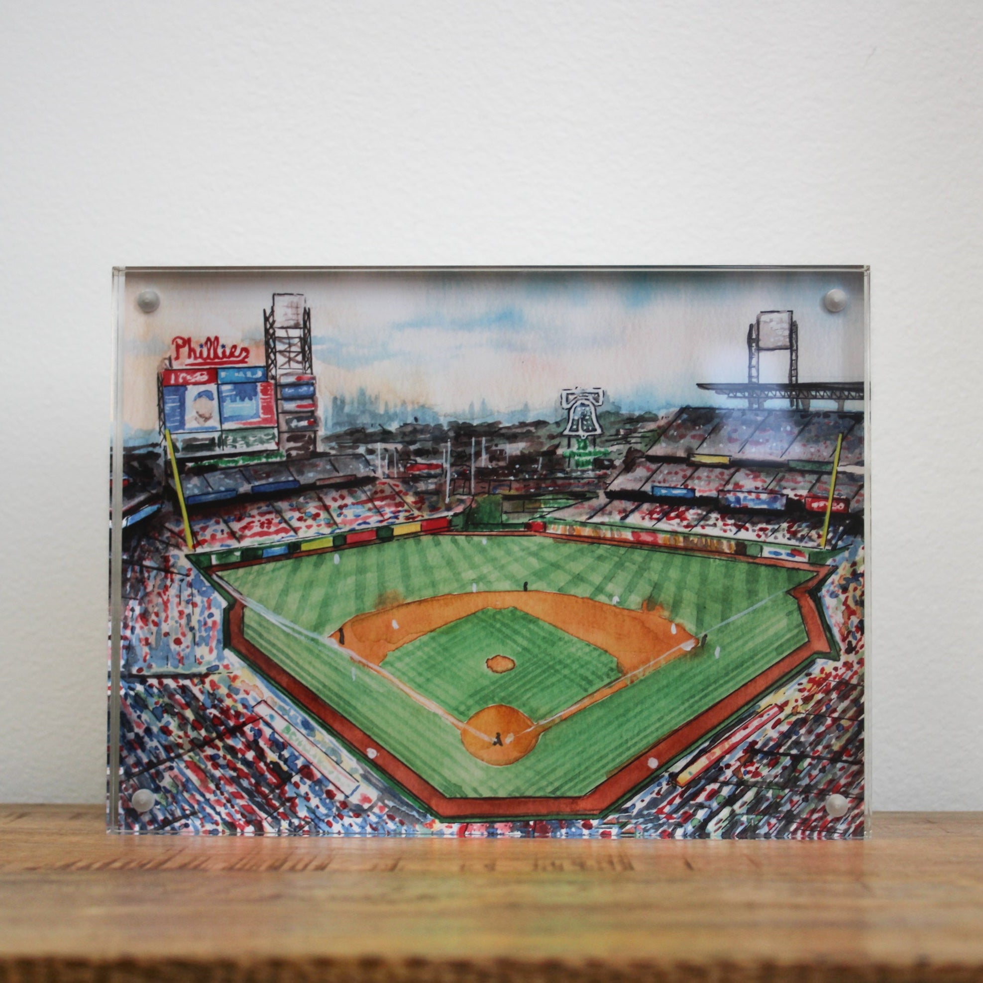 Philly Stadiums Double Sided Acrylic Block Art