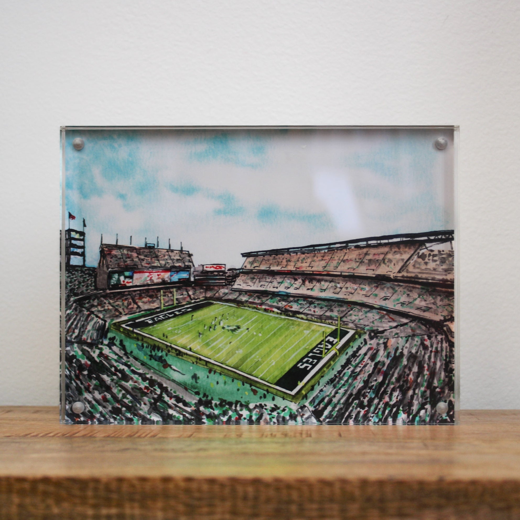 Philly Stadiums Double Sided Acrylic Block Art