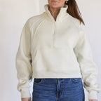 PHILA. Embroidered Funnel Neck Half Zip