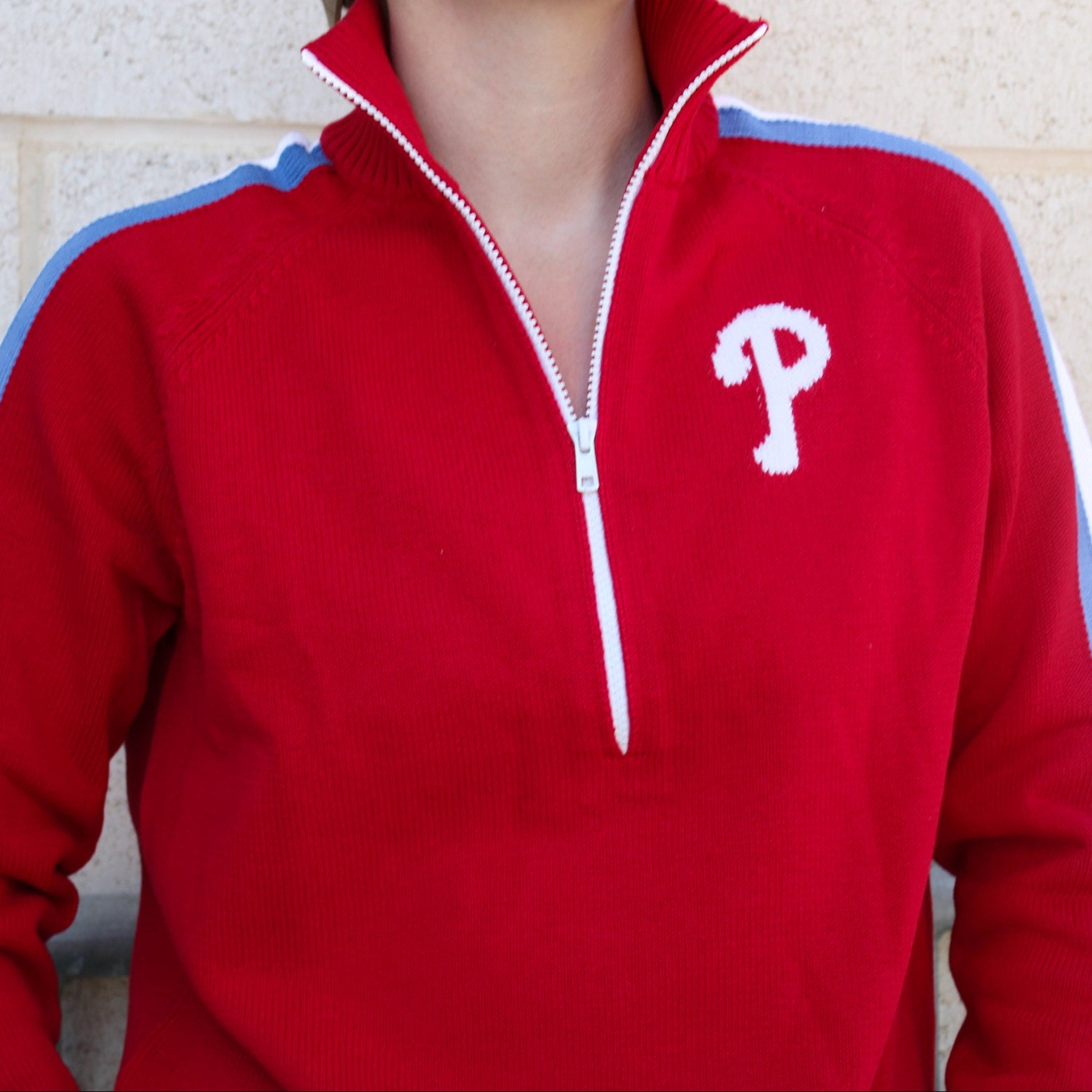 Phillies Cotton Half Zip