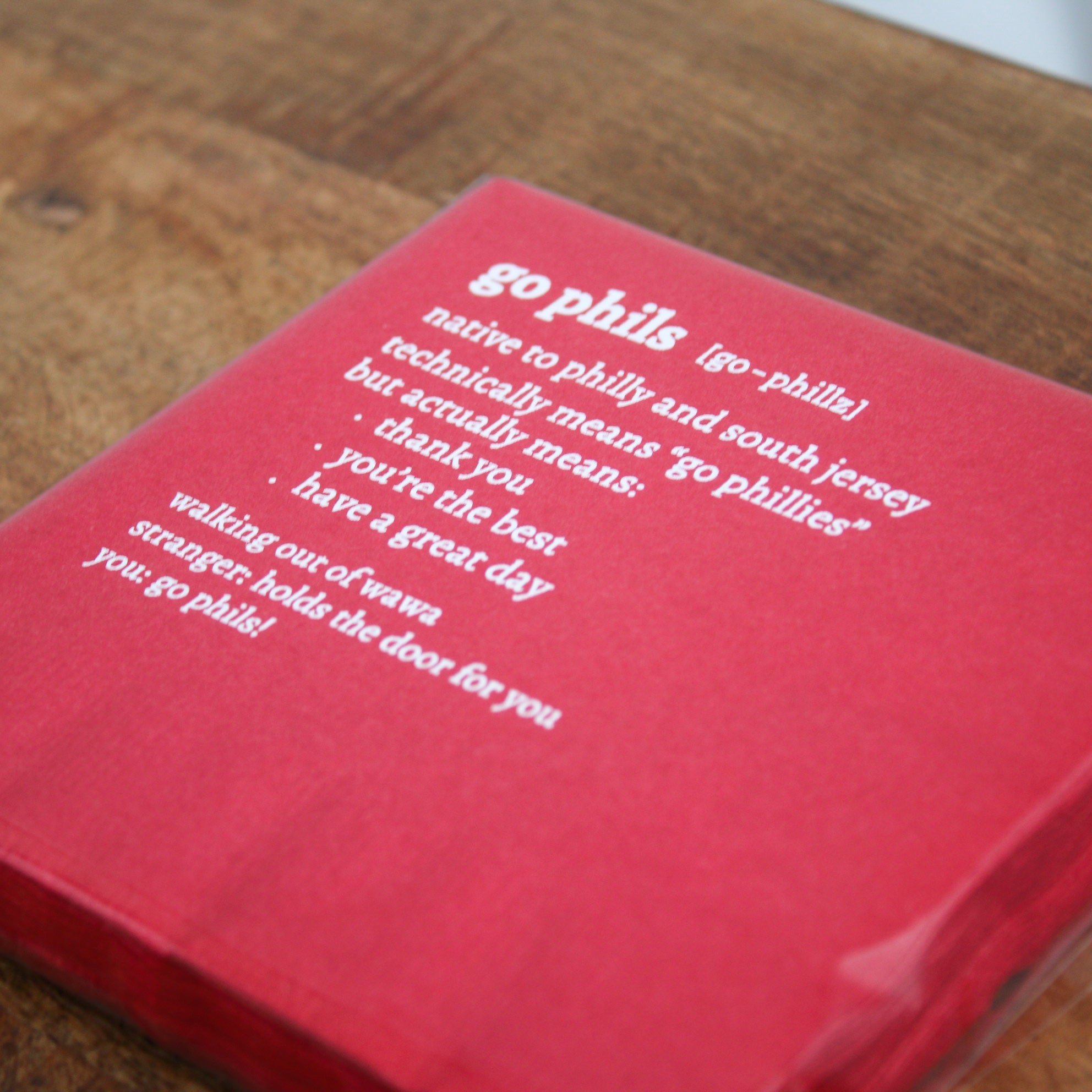 Go Phils Definition Napkin Set