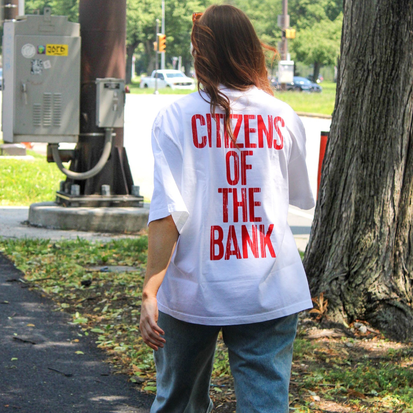 Citizens of the Bank Garment-Dyed Drop Shoulder Tee