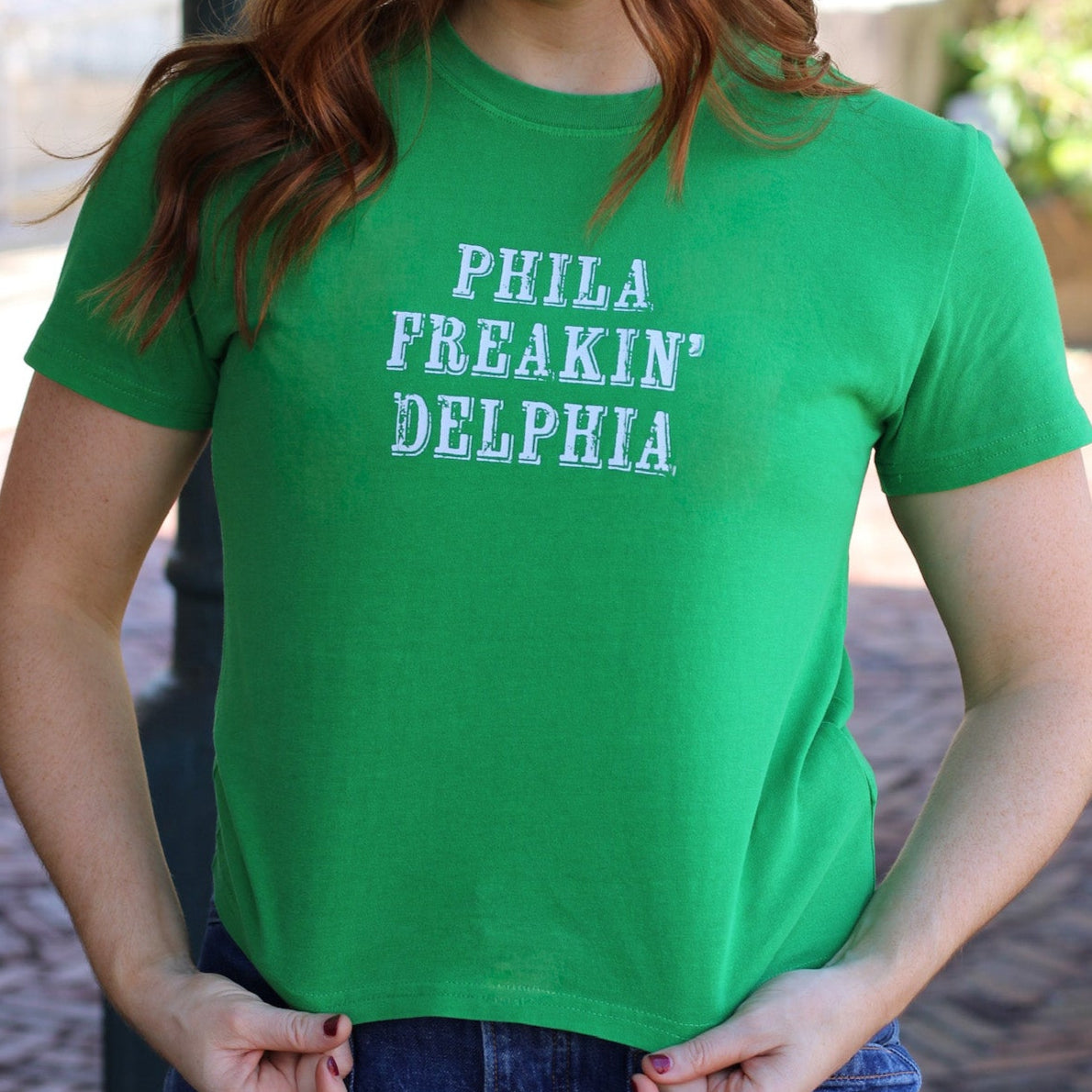 Phila Freakin’ Delphia Cropped Cotton Washed Tee