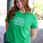 Phila Freakin’ Delphia Cropped Cotton Washed Tee