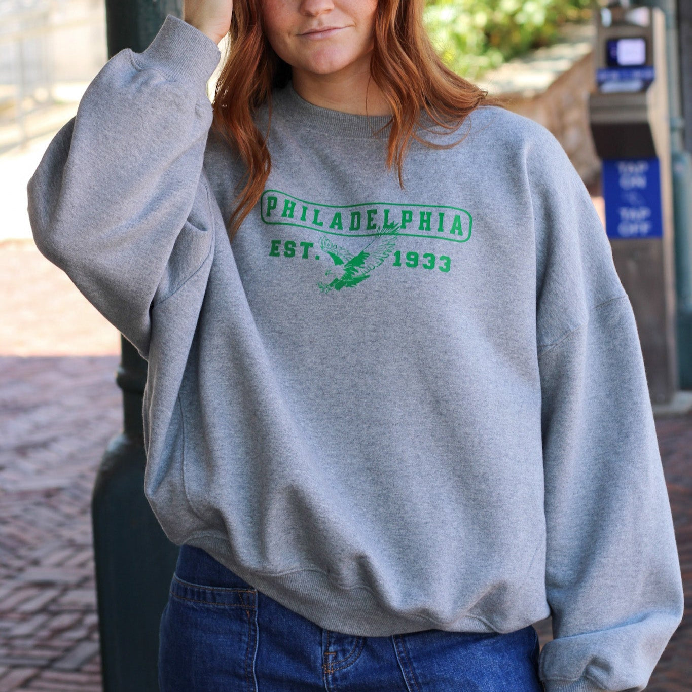 Eagles Heritage Oversized Crewneck Sweatshirt