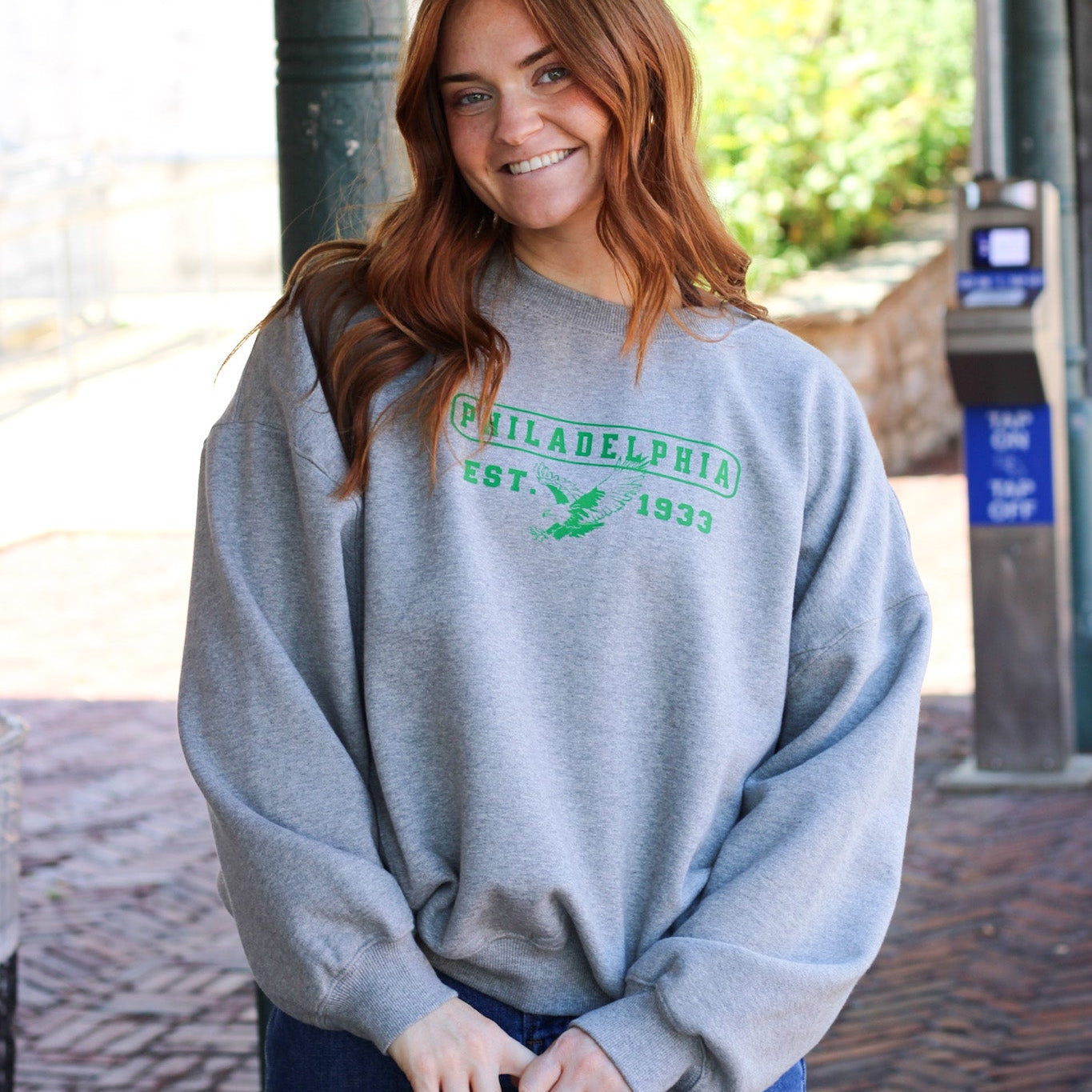 Eagles Heritage Oversized Crewneck Sweatshirt