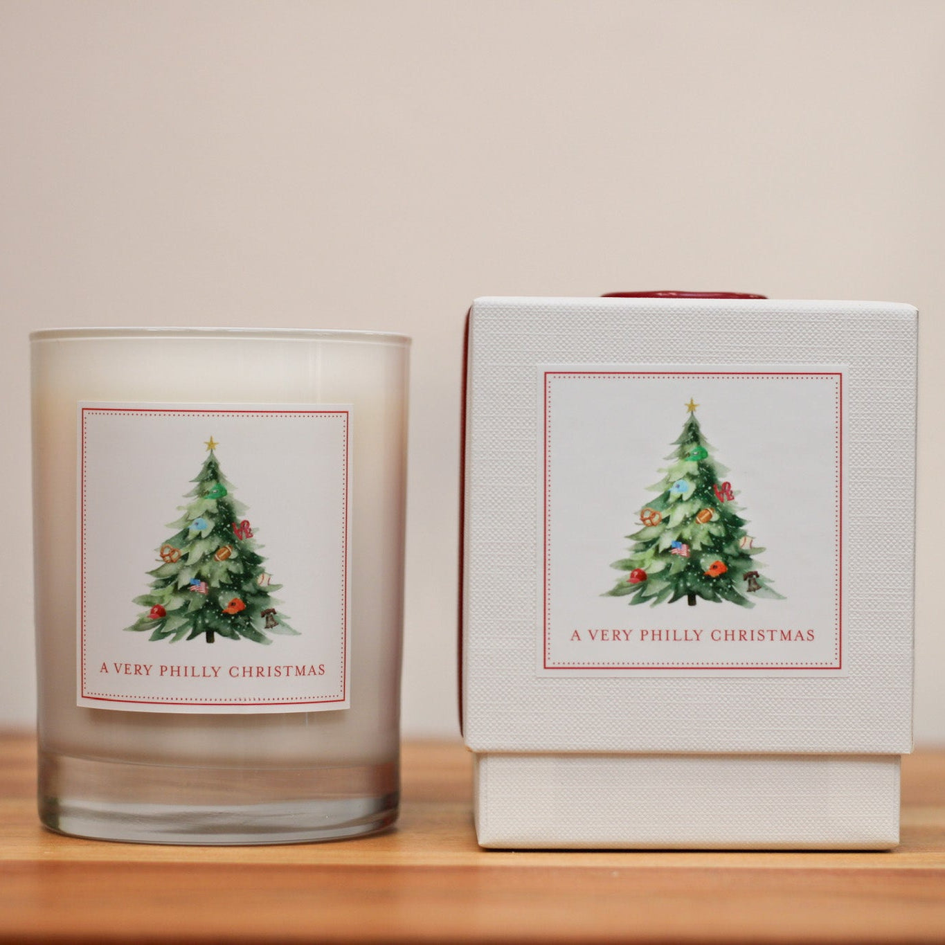 A Very Philly Christmas Candle