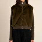 Faux Fur Sweater Jacket