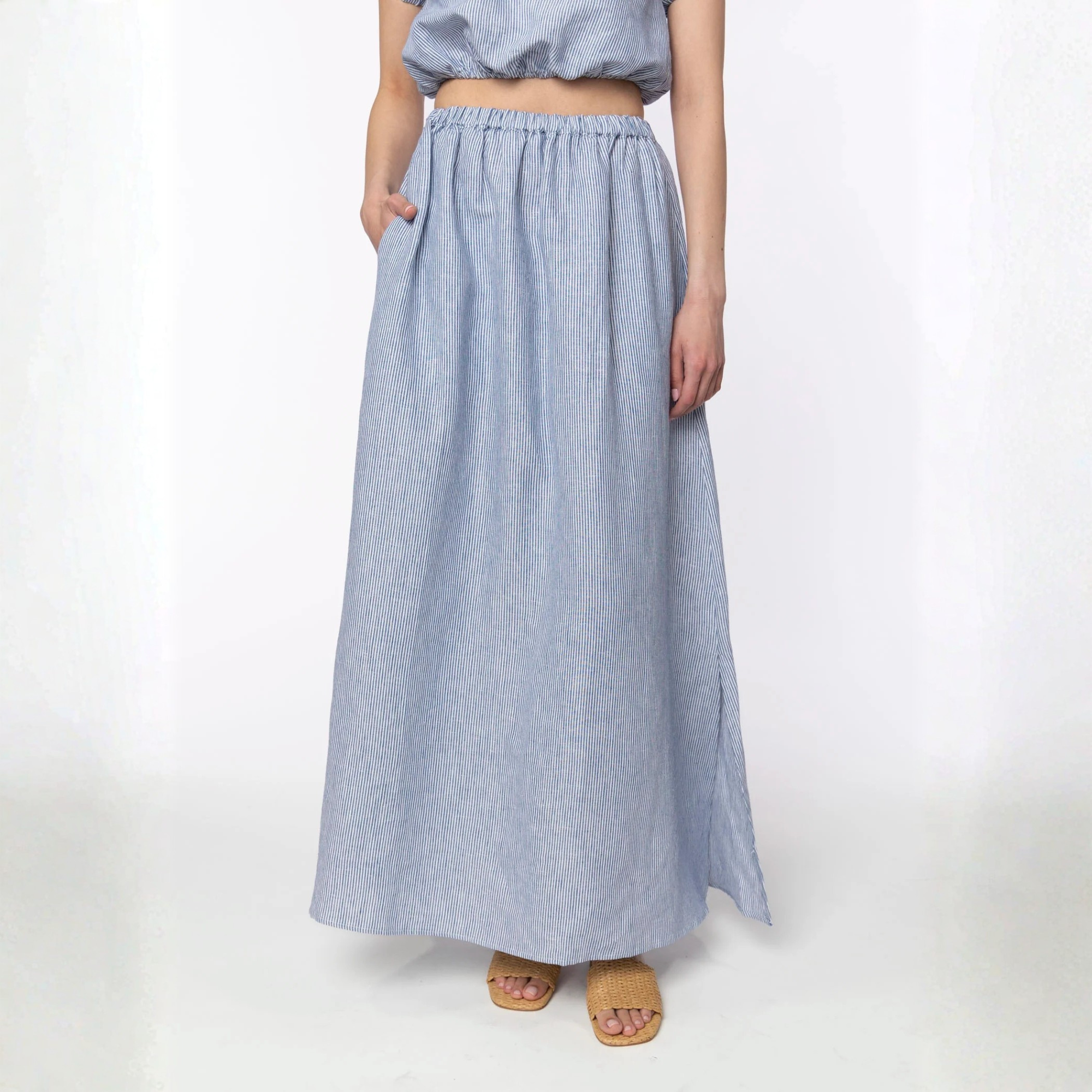 Aleah Linen Skirt Secondary image