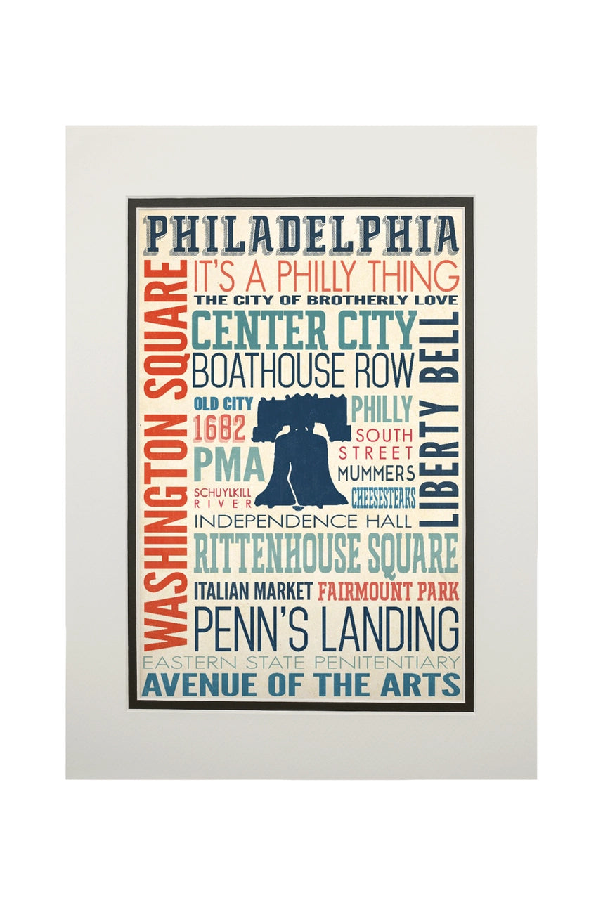 Philly Matted Print