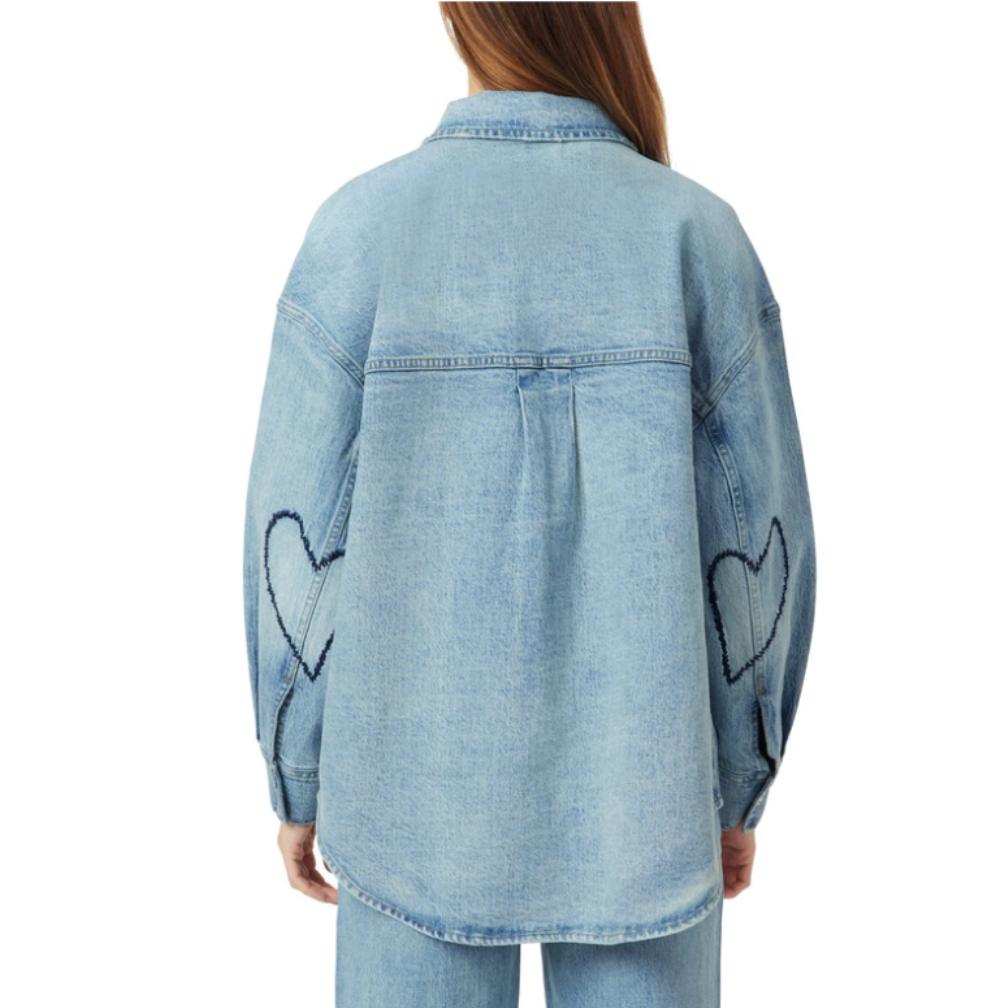 Hearted Shirt Jacket Secondary image