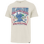 An off-white short-sleeve t-shirt featuring a vintage-style graphic of the 1969 MLB All-Star Game in Philadelphia. The graphic includes a blue silhouette of the liberty bell, crossed bats, a baseball, and red and blue text reading 'ALL-STAR GAME' and 'PHILADELPHIA'.