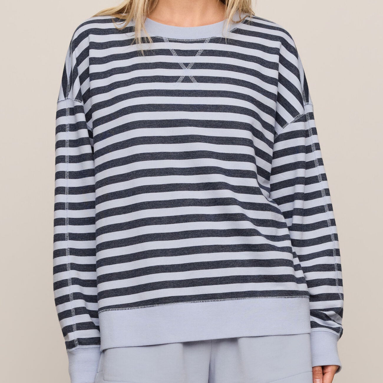 Everyday Striped Crew Secondary image