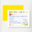 Colorful fill-in thank you card for teachers with apple and school-themed graphics, yellow envelope included