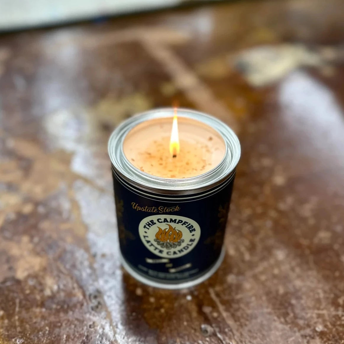 The Campfire Latte Paint Can Coconut Wax Candle