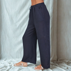 Linen Drawstring Pants