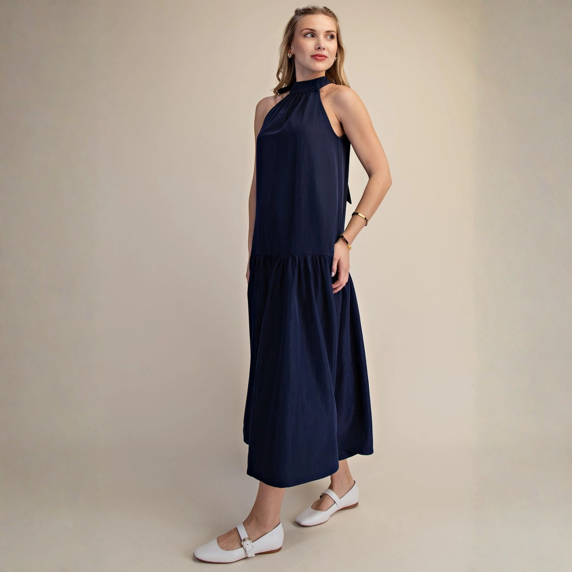 Halter Neck Sleeveless Midi Secondary image