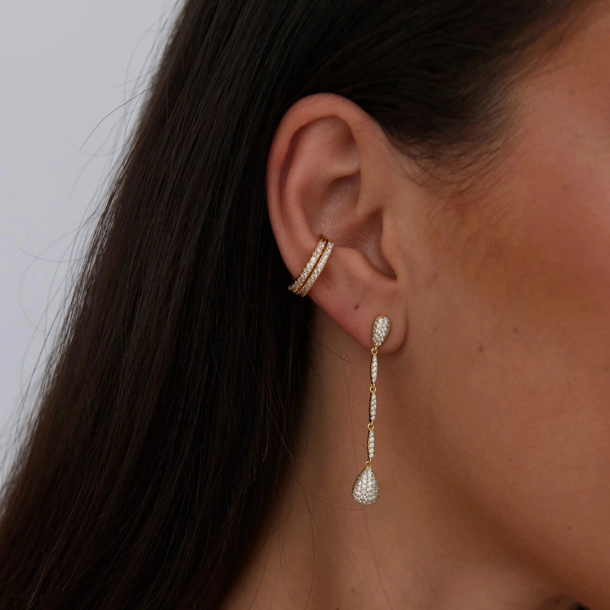 Alina CZ Drop Earrings