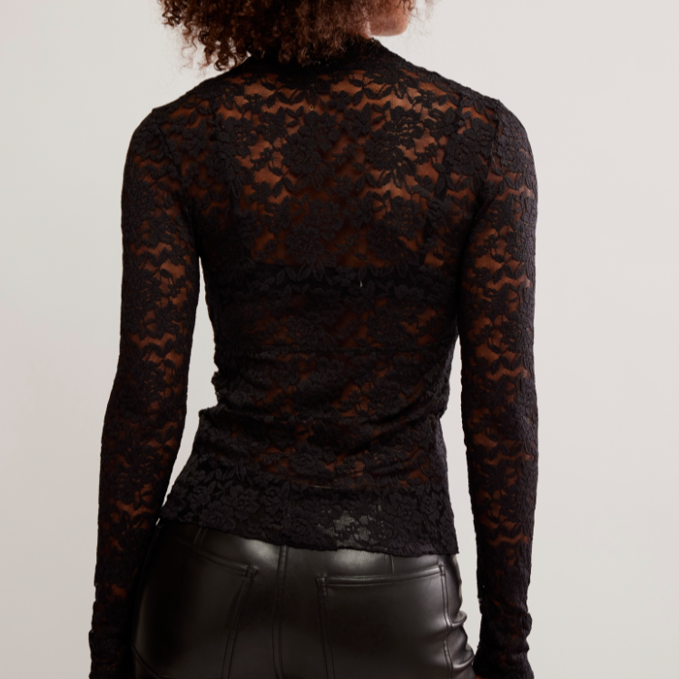 Free People All Day Lace Long Sleeve