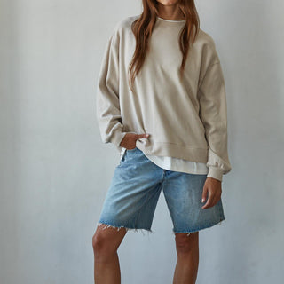 Always On Crew Twofer Pullover