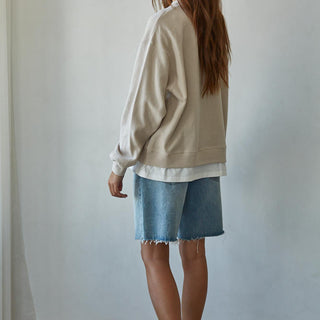 Always On Crew Twofer Pullover