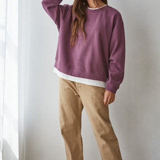 Always On Crew Twofer Pullover