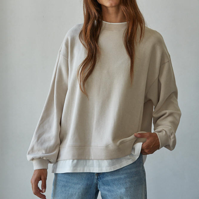 Always On Crew Twofer Pullover Main image