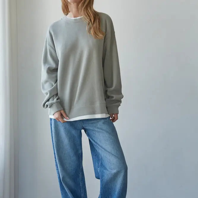 Always On Crew Twofer Pullover