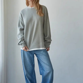 Always On Crew Twofer Pullover