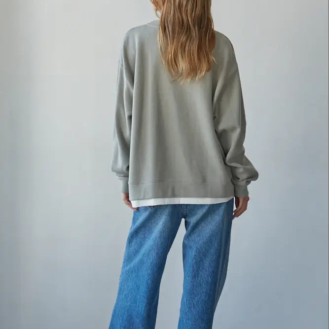 Always On Crew Twofer Pullover