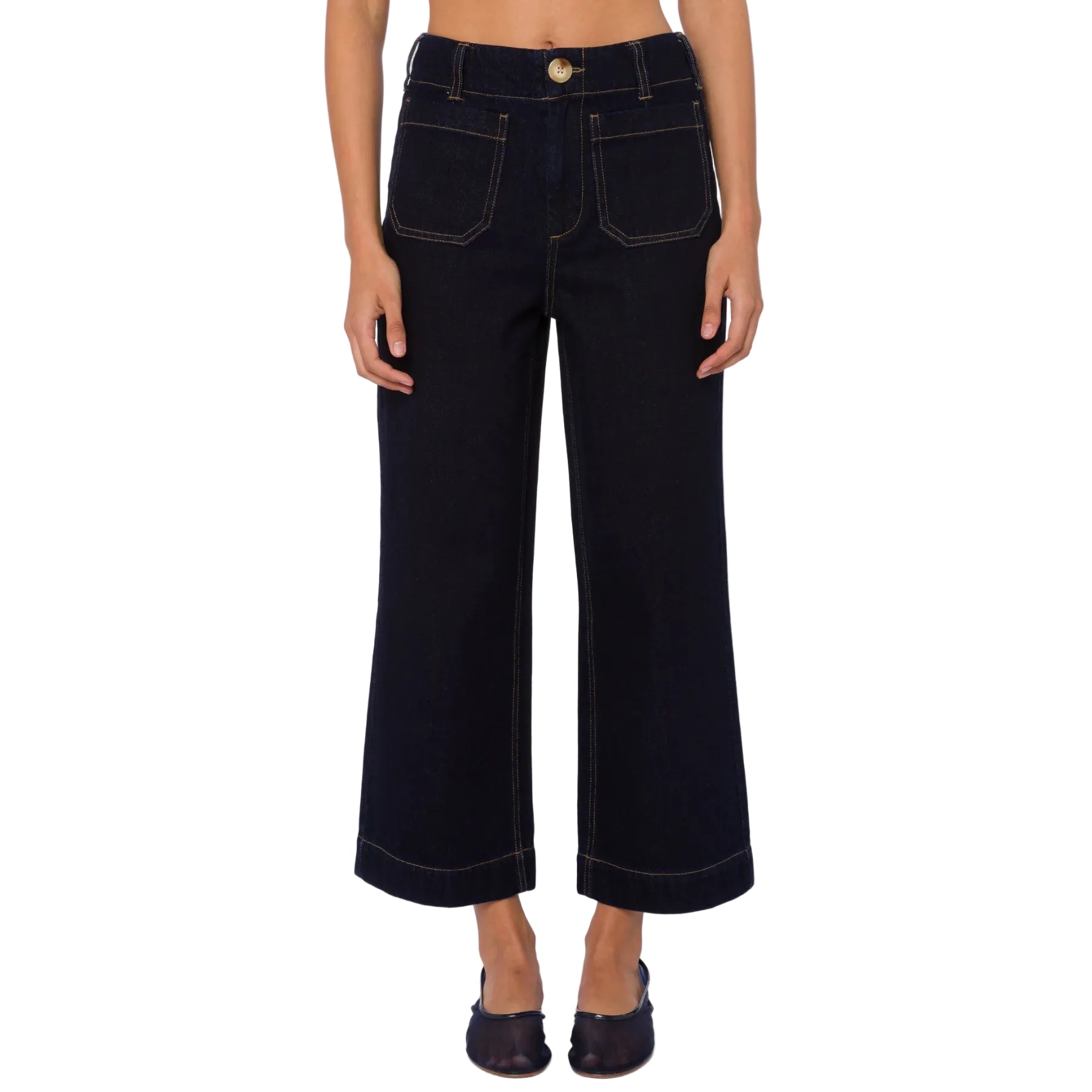 Alyx High Rise Cropped Wide Leg Pant