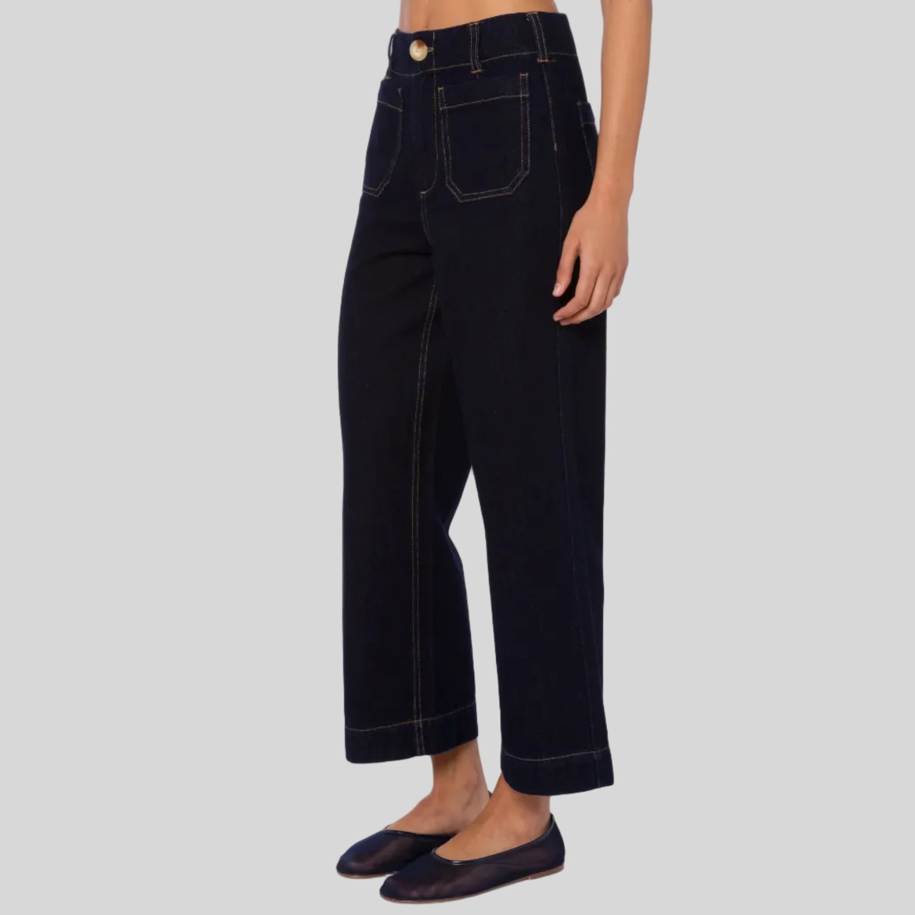 Alyx High Rise Cropped Wide Leg Pant