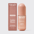 Kitsch Amber Shores Hair Perfume 1.7 oz bottle with rose-toned packaging and branded box