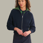 Antonia Zip Jacket With Stripe Collar