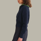 Antonia Zip Jacket With Stripe Collar