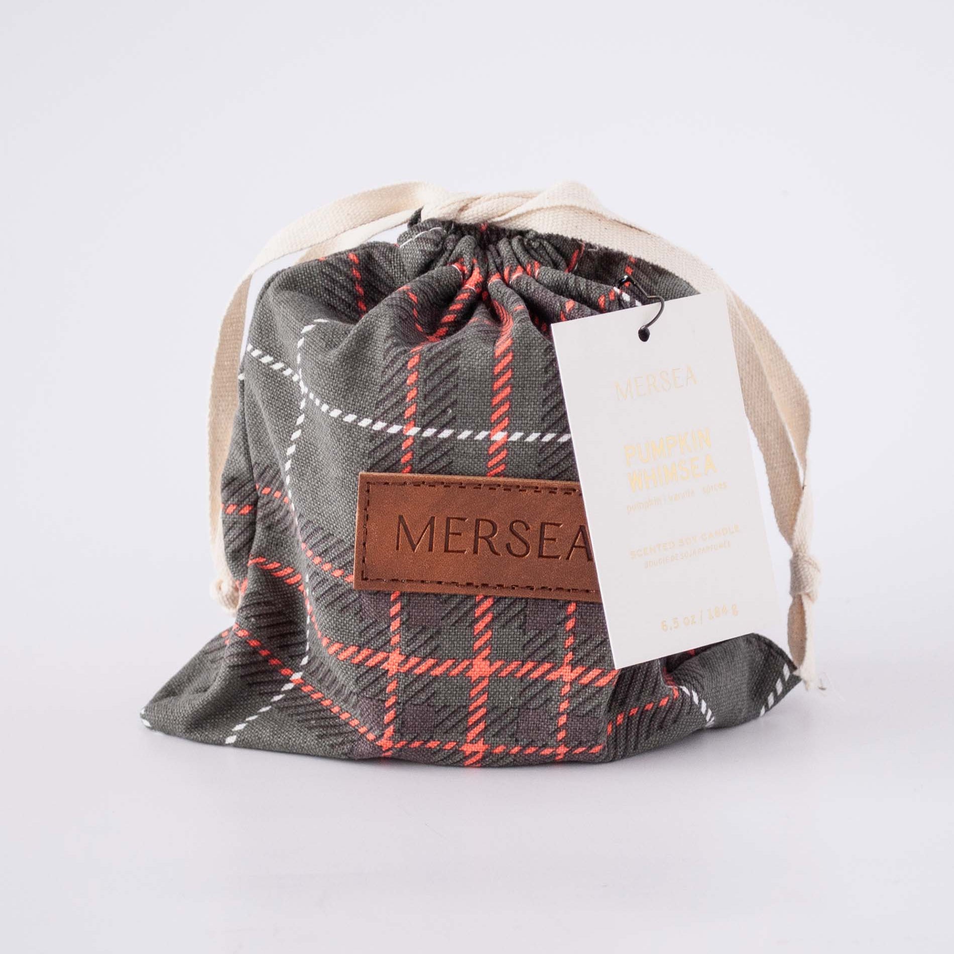 Mersea Plaid Bagged Candle
