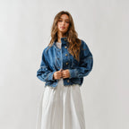 Balloon Sleeve Denim Jacket