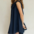 Belle Cotton Linen Blend Sleeveless Dress