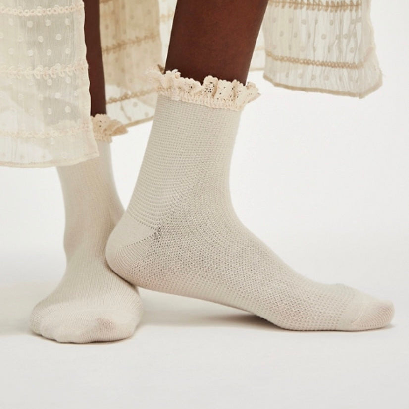 Free People Beloved Waffle Knit Ankle Socks Main image