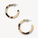 Machete Blonde Tortoise Hoops