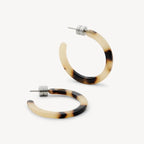 Machete Blonde Tortoise Hoops