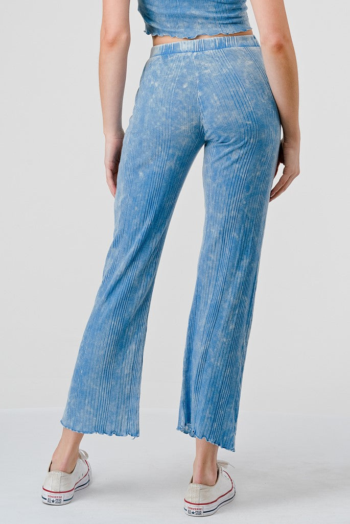 Ribbed Mineral Washed Lounge Pants