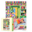 Books and Bouquets 1000 piece jigsaw puzzle featuring colorful bookshelves, flowers, and a cozy reading nook illustration by…