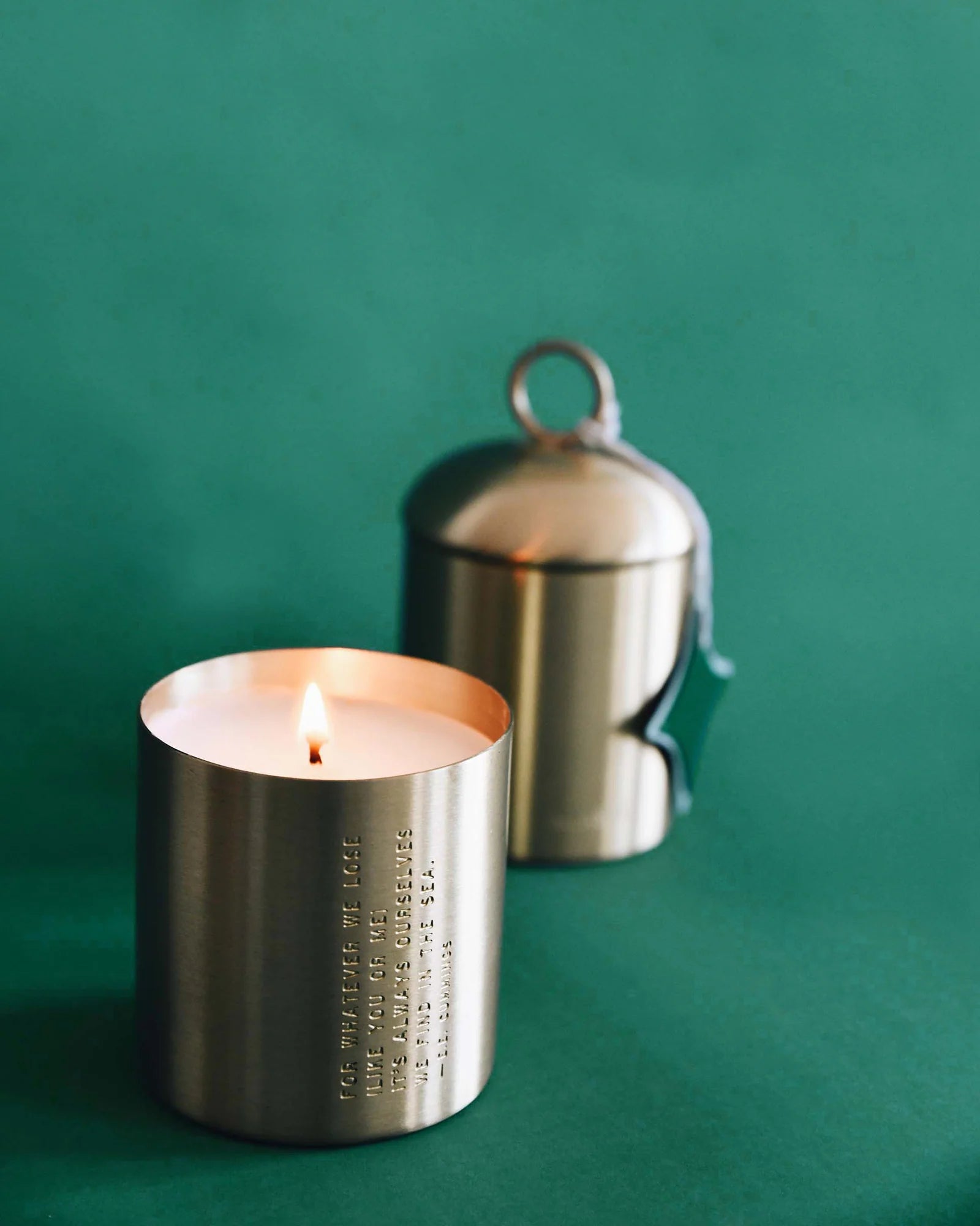 Mer Sea Holiday Brass Candle