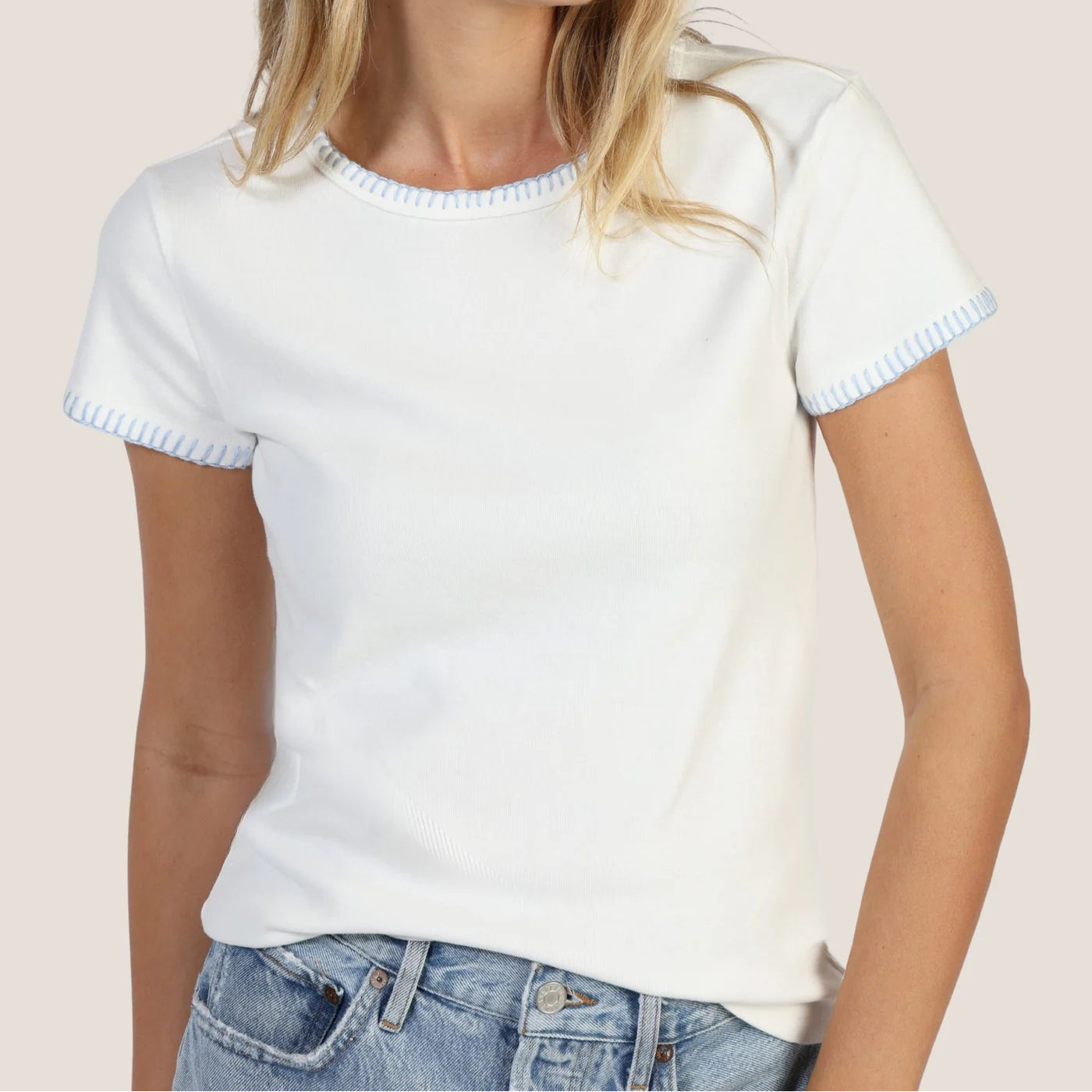 Brooks Blanket Stitch Tee Main image