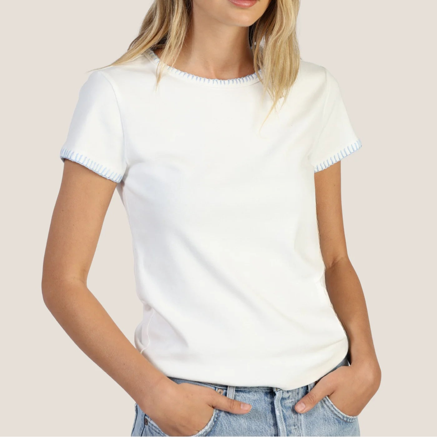 Brooks Blanket Stitch Tee