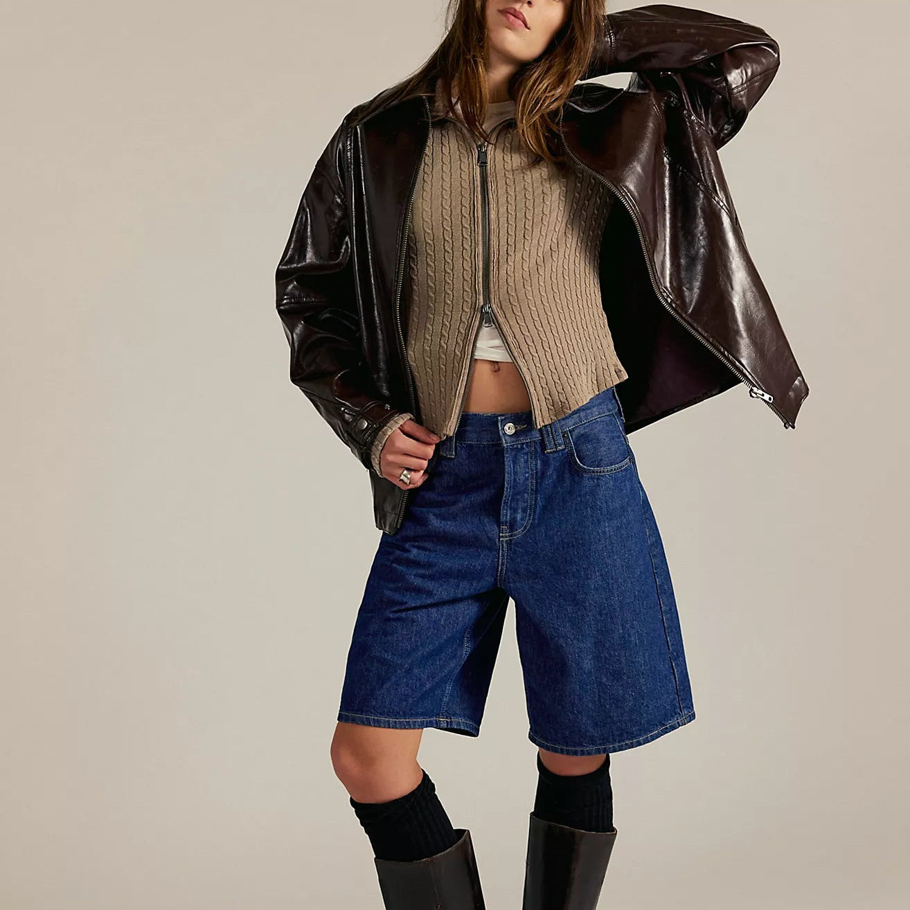 Free People Brunch Girl Zip Up